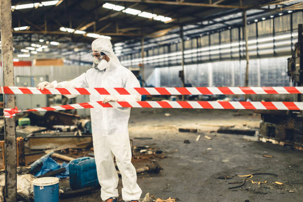 Professional Trauma Scene Cleanup technician working in Teterboro, NJ